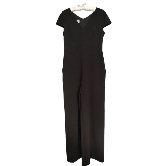 DM Collection Elegant Cap Sleeved Jumpsuit - Picture 1 of 2